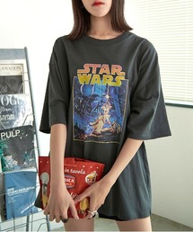 『STAR WARS/スターウォーズ』STAR WARS ピグメント風半袖TEE