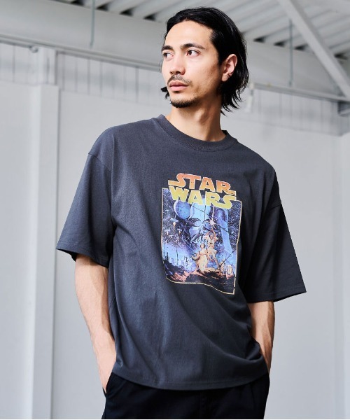 STAR WARS（スターウォーズ）の「『STAR WARS/スターウォーズ』STAR WARS ピグメント風半袖TEE（Tシャツ/カットソー・レディース・ブラック系2/ブラック系1・LL/L/M）」の22枚目の写真