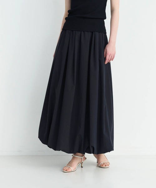 N.O.R.C（ノーク）の「ソフトタイプライターバルーンスカート【COOL MOTION】（スカート・レディース・ネイビー/オフホワイト/サックスブルー・S/M）」の3枚目の写真