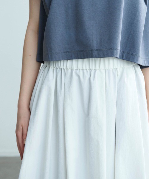 N.O.R.C（ノーク）の「ソフトタイプライターバルーンスカート【COOL MOTION】（スカート・レディース・ネイビー/オフホワイト/サックスブルー・S/M）」の8枚目の写真