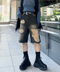楽天市場】サスツキデニムハーフパンツ PAGEBOY ページボーイ
