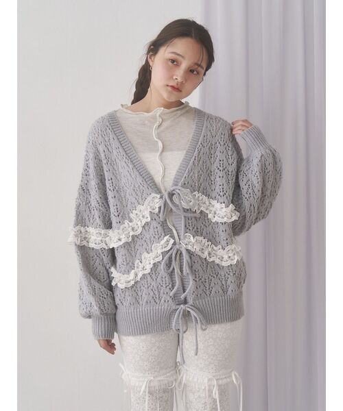 新品同様♡Reneルネ2025新作♡フリル付き ニットカーディガン ホワイト Renéの新品フリマアイテム一覧