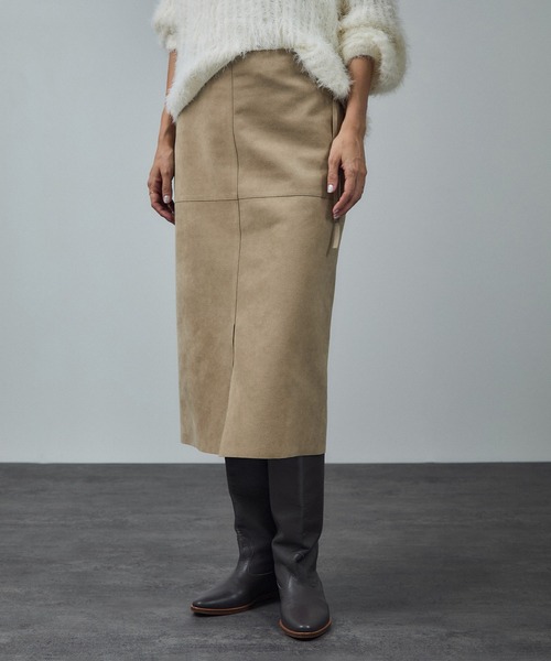 Ultrasuede(R)スエードスカート［セットアップ対応］（スカート