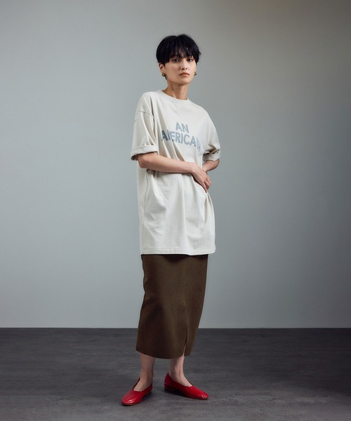 SALON adam et rope'（サロン アダム エ ロペ）の「Ultrasuede(R)スエードスカート / セットアップ対応（スカート・レディース・ブラウン/ベージュ・M/S）」の9枚目の写真