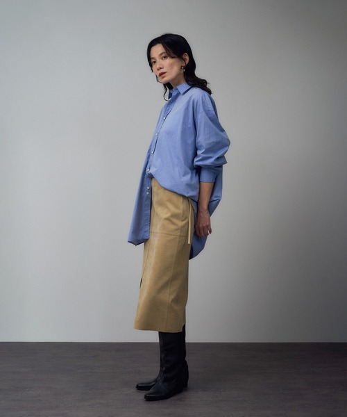 SALON adam et rope'（サロン アダム エ ロペ）の「Ultrasuede(R)スエードスカート / セットアップ対応（スカート・レディース・ブラウン/ベージュ・M/S）」の16枚目の写真