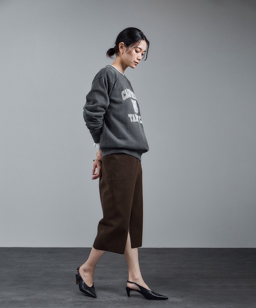 SALON adam et rope'（サロン アダム エ ロペ）の「Ultrasuede(R)スエードスカート / セットアップ対応（スカート・レディース・ブラウン/ベージュ・M/S）」の11枚目の写真