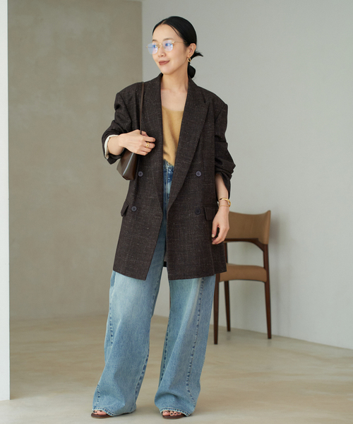 Plage Tweed ジャケット ツイードジャケット ブラック プラージュ BALLI TWEED ジャケット（テーラードジャケット）｜Plage