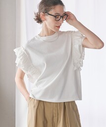 BEAUTY&YOUTH UNITED ARROWS | コットンフリル ショートスリーブカットソー(Tシャツ/カットソー)