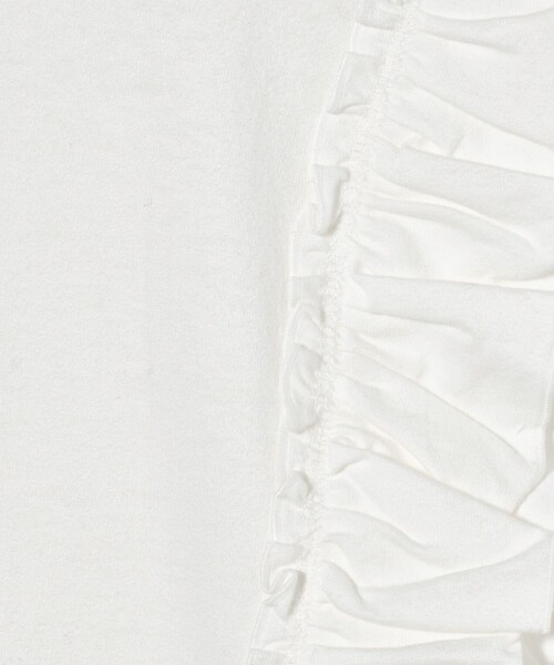 BEAUTY&YOUTH UNITED ARROWS(ビューティーアンドユースユナイテッドアローズ)の「コットンフリル ショートスリーブカットソー(Tシャツ/カットソー・レディース・ダークグレー/ホワイト/ダークブラウン・FREE)」の14枚目の写真