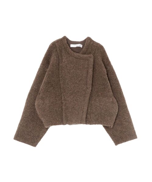 LAGUNAMOON（ラグナムーン）の「セッケツニットボアブルゾン（カーディガン/ボレロ・レディース・アイボリー/ブルー/ブラウン・FREE）」の3枚目の写真