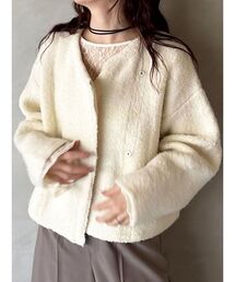 LAGUNAMOON | セッケツニットボアブルゾン(カーディガン/ボレロ)