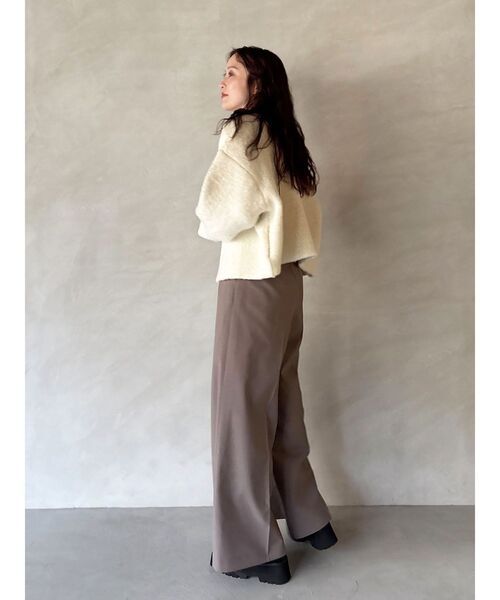 セッケツニットボアブルゾン（カーディガン/ボレロ