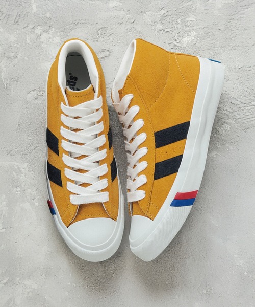 PRO-Keds（プロケッズ）の「PRO-Keds プロケッズ ロイヤルプラス スエード ハイ（スニーカー・メンズ・ホワイト/ネイビー/マスタード/ブラック・23.0cm/23.5cm/24.0cm/24.5cm/25.0cm/25.5cm/26.0cm/26.5cm/27.0cm/27.5cm/28.0cm/28.5cm/29.0cm/29.5cm）」の4枚目の写真