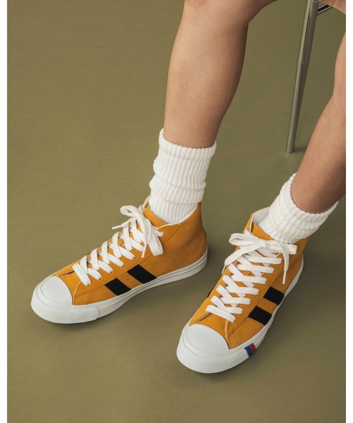 PRO-Keds（プロケッズ）の「PRO-Keds プロケッズ ロイヤルプラス スエード ハイ（スニーカー・メンズ・ホワイト/ネイビー/マスタード/ブラック・23.0cm/23.5cm/24.0cm/24.5cm/25.0cm/25.5cm/26.0cm/26.5cm/27.0cm/27.5cm/28.0cm/28.5cm/29.0cm/29.5cm）」の6枚目の写真