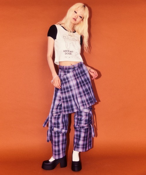 Candy Stripper（キャンディストリッパー）の「MISCHIEVOUS BONDAGE パンツ（その他パンツ・レディース・グレー/ブラック/パープル・FREE）」の4枚目の写真