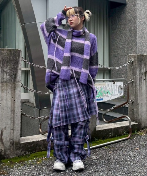 Candy Stripper（キャンディストリッパー）の「MISCHIEVOUS BONDAGE パンツ（その他パンツ・レディース・グレー/ブラック/パープル・FREE）」の17枚目の写真