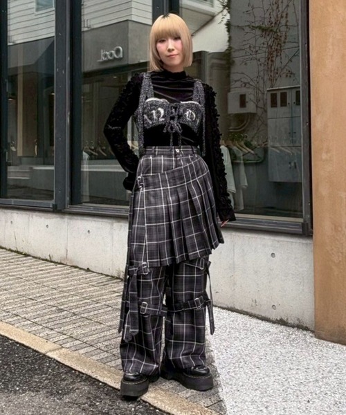 Candy Stripper（キャンディストリッパー）の「MISCHIEVOUS BONDAGE パンツ（その他パンツ・レディース・グレー/ブラック/パープル・FREE）」の9枚目の写真