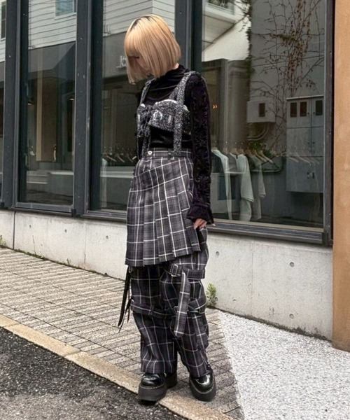 Candy Stripper（キャンディストリッパー）の「MISCHIEVOUS BONDAGE パンツ（その他パンツ・レディース・グレー/ブラック/パープル・FREE）」の11枚目の写真