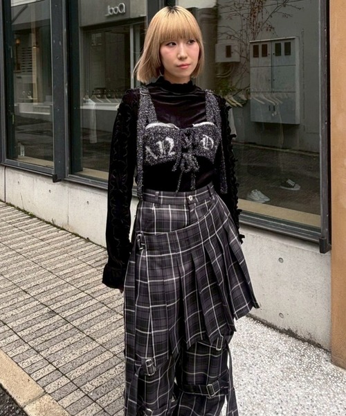 Candy Stripper（キャンディストリッパー）の「MISCHIEVOUS BONDAGE パンツ（その他パンツ・レディース・グレー/ブラック/パープル・FREE）」の13枚目の写真