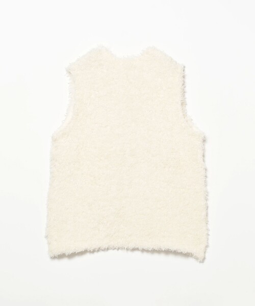 B:MING by BEAMS（ビーミングバイビームス）の「シャギー ニット ベスト（S～M）（ベスト・レディース・ブラック/オフホワイト・SMALL/MEDIUM）」の7枚目の写真