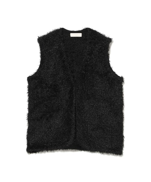 B:MING by BEAMS（ビーミングバイビームス）の「シャギー ニット ベスト（S～M）（ベスト・レディース・ブラック/オフホワイト・SMALL/MEDIUM）」の9枚目の写真