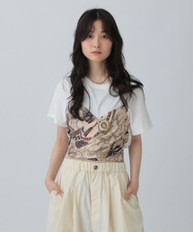 LEPSIM | スカーフビスチェ風プルオーバー　580606(Tシャツ/カットソー)