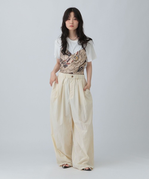 セール】スカーフビスチェ風プルオーバー 580606（Tシャツ