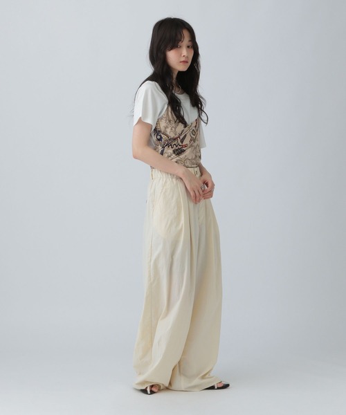 LEPSIM（レプシィム）の「スカーフビスチェ風プルオーバー　580606（Tシャツ/カットソー・レディース・ブラック/オフホワイト/ブラウン・FREE）」の8枚目の写真