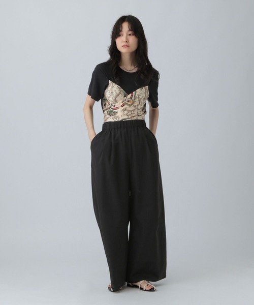 スカーフビスチェ風プルオーバー 580606（Tシャツ/カットソー