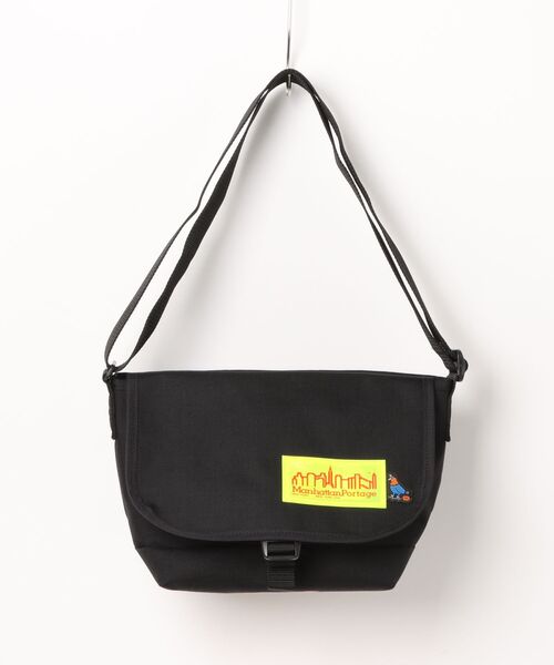 Manhattan Portage(マンハッタンポーテージ)の「Manhattan Portage/マンハッタンポーテージ ショルダーバッグ "TM paint コラボーレーション" NYLON MESSENGER BAG JR(SM) BP W/DIV LVL TMP MP1605JRBPTMP(ショルダーバッグ・メンズ・ブラック×イエロー・FREE)」の19枚目の写真