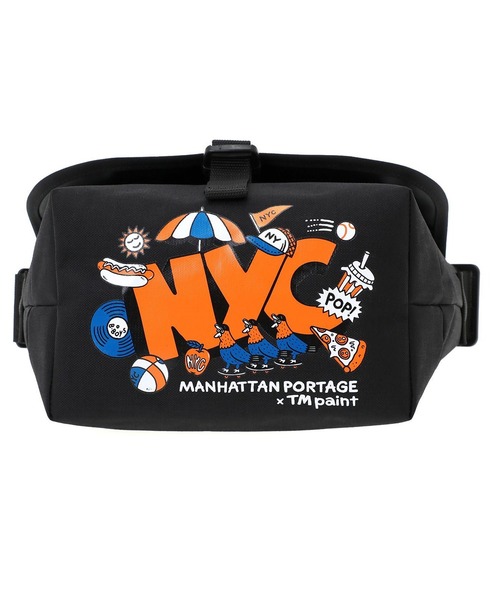 Manhattan Portage(マンハッタンポーテージ)の「Manhattan Portage/マンハッタンポーテージ ショルダーバッグ "TM paint コラボーレーション" NYLON MESSENGER BAG JR(SM) BP W/DIV LVL TMP MP1605JRBPTMP(ショルダーバッグ・メンズ・ブラック×イエロー・FREE)」の13枚目の写真