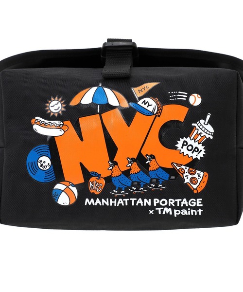 Manhattan Portage(マンハッタンポーテージ)の「Manhattan Portage/マンハッタンポーテージ ショルダーバッグ "TM paint コラボーレーション" NYLON MESSENGER BAG JR(SM) BP W/DIV LVL TMP MP1605JRBPTMP(ショルダーバッグ・メンズ・ブラック×イエロー・FREE)」の17枚目の写真