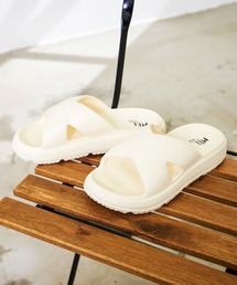 MEI | 【MEI メイ】CROSS BELT SANDAL クロスベルトサンダル 軽量 厚底 EVAソール / Lady’s(サンダル)