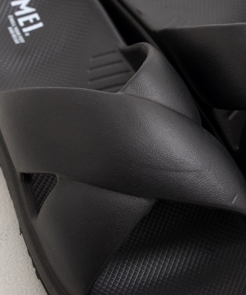 MEI（メイ）の「【MEI メイ】CROSS BELT SANDAL クロスベルトサンダル 軽量 厚底 EVAソール / Lady’s（サンダル・レディース・アイボリー/ブラック・S/M/L）」の10枚目の写真