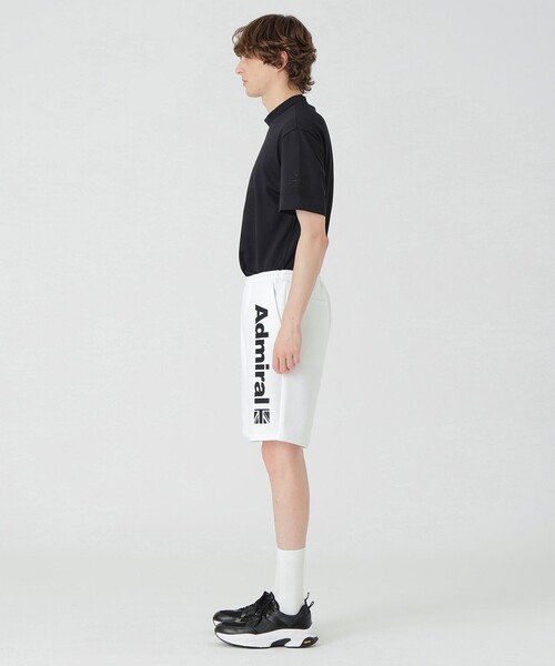 BLACK LABEL CRESTBRIDGE(ブラックレーベル・クレストブリッジ)の「【BLACK lab.×Admiral】ロゴプリントショートパンツ(その他パンツ・メンズ・オフホワイト/ブラック・M/L)」の4枚目の写真