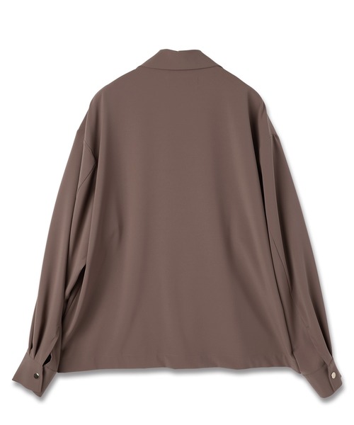 CULLNI（クルニ）の「Stretch Twill Tie Locken Open Collar Shirt（シャツ/ブラウス・メンズ・ホワイト/ブラック/アッシュブラウン/ネイビー・0/1/2）」の11枚目の写真