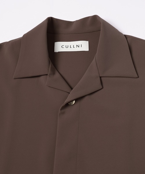CULLNI（クルニ）の「Stretch Twill Tie Locken Open Collar Shirt（シャツ/ブラウス・メンズ・ホワイト/ブラック/アッシュブラウン/ネイビー・0/1/2）」の12枚目の写真