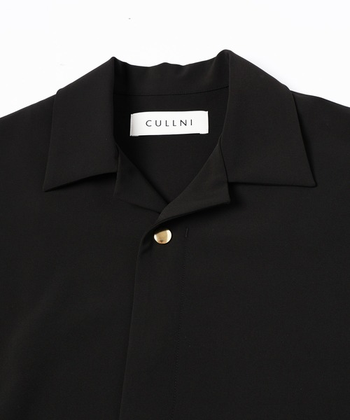 CULLNI（クルニ）の「Stretch Twill Tie Locken Open Collar Shirt（シャツ/ブラウス・メンズ・ホワイト/ブラック/アッシュブラウン/ネイビー・0/1/2）」の20枚目の写真