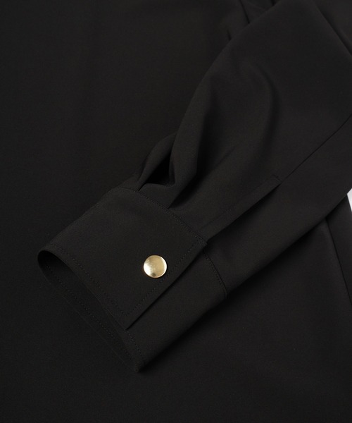 CULLNI（クルニ）の「Stretch Twill Tie Locken Open Collar Shirt（シャツ/ブラウス・メンズ・ホワイト/ブラック/アッシュブラウン/ネイビー・0/1/2）」の22枚目の写真