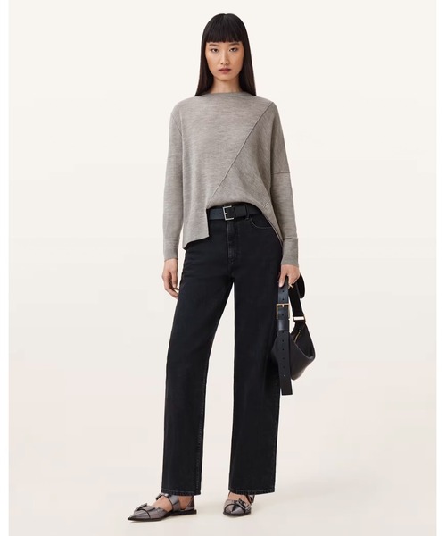 ALLSAINTS(オールセインツ)の「ISLA CREW NECK MERINO JUMPER | ISLA クルー ネック メリノ ニット・セーター(ニット/セーター・レディース・グレー系その他・M/XS/S)」の2枚目の写真