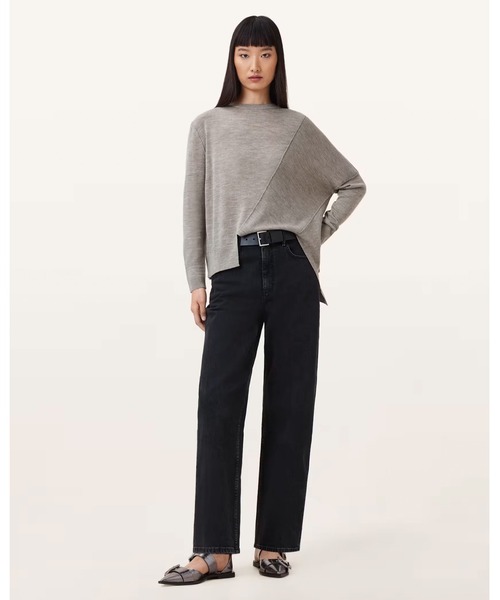 ALLSAINTS(オールセインツ)の「ISLA CREW NECK MERINO JUMPER | ISLA クルー ネック メリノ ニット・セーター(ニット/セーター・レディース・グレー系その他・M/XS/S)」の4枚目の写真