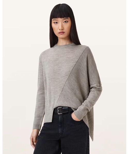 ALLSAINTS(オールセインツ)の「ISLA CREW NECK MERINO JUMPER | ISLA クルー ネック メリノ ニット・セーター(ニット/セーター・レディース・グレー系その他・M/XS/S)」の5枚目の写真