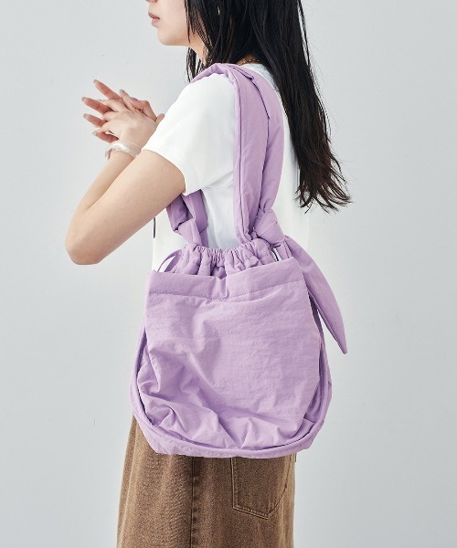 MEDE19F(メデジュウキュウ)の「BRAND NEW MIX STYLE 旅のおともに最適! 持ち手が2ーWAYの撥水バッグ(ショルダーバッグ・レディース・ブルー/パープル/ホワイト・ONE SIZE)」の11枚目の写真