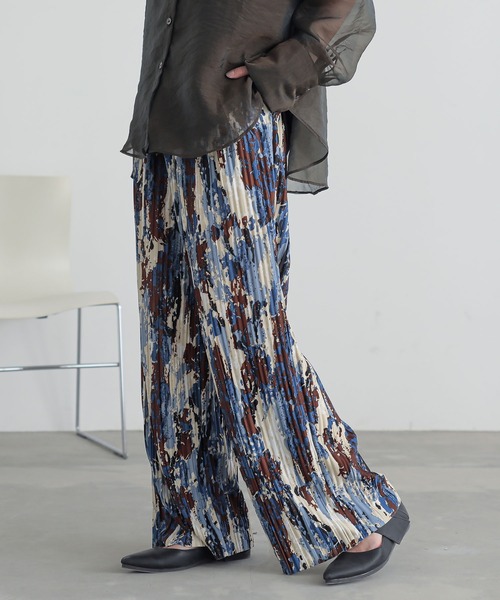 n'OrLABEL（ノアールレーベル）の「【機能素材】『セルフカットプリーツパンツ』（その他パンツ・レディース・ブラック/ネイビー/マルチ・2/1）」の21枚目の写真