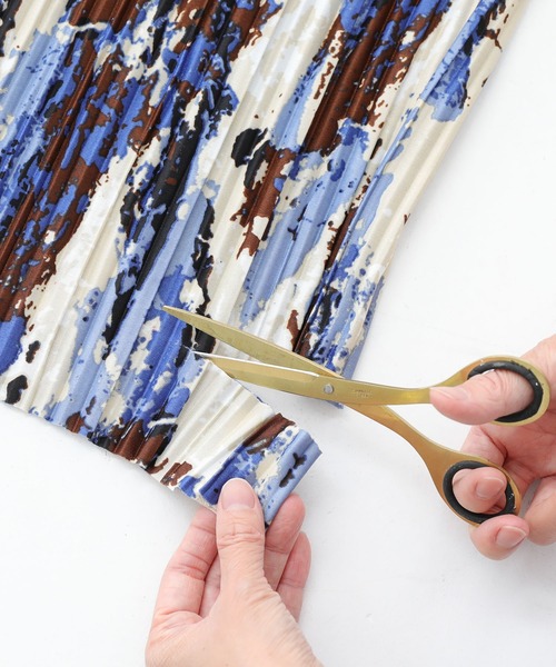 n'OrLABEL（ノアールレーベル）の「【機能素材】『セルフカットプリーツパンツ』（その他パンツ・レディース・ブラック/ネイビー/マルチ・2/1）」の19枚目の写真