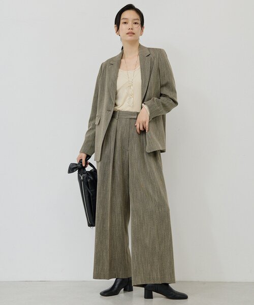 セットアップ対応】シングルツイードジャケット(テーラードジャケット セットアップ対応】シングルツイードジャケット(テーラードジャケット