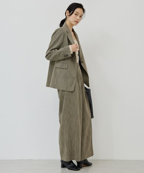 セットアップ対応】シングルツイードジャケット（テーラードジャケット