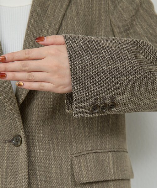 【新品未使用】GALLARDAGALANTE ツイードジャケット セットアップ対応】シングルツイードジャケット（テーラードジャケット
