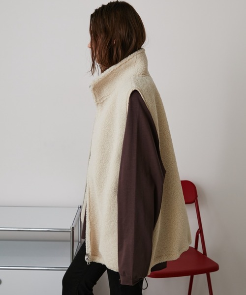 スタンドネックボアベスト（ベスト）｜Auntie Rosa Holiday（アンティ