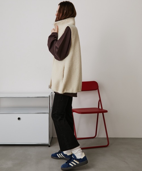 スタンドネックボアベスト（ベスト）｜Auntie Rosa Holiday（アンティ